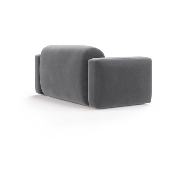 Pelēks samta dīvāns 180 cm Strino – Cosmopolitan Design-image-2