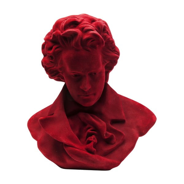 Sarkana dekoratīva komponista statuja Kare Design