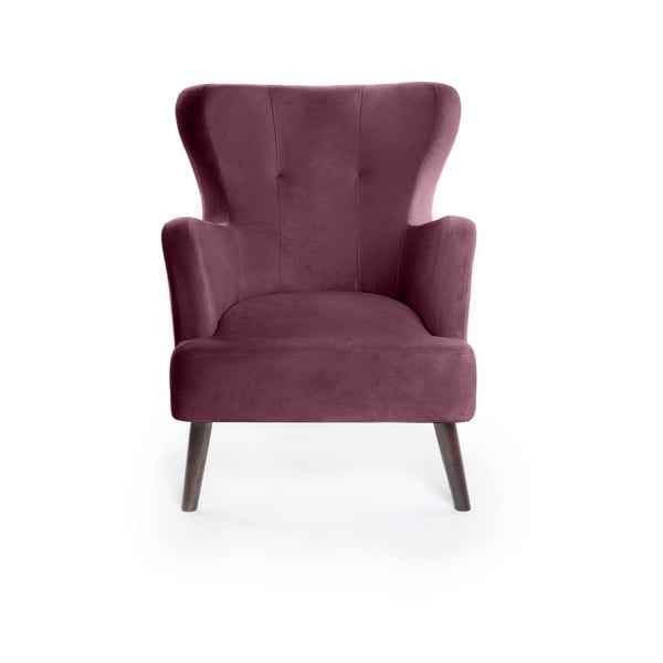 Violets samta atpūtas krēsls ar atzveltni Noemye – Bonami Selection