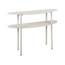 Pelēks metāla konsoles galds 28x90 cm Riqueza – Leitmotiv