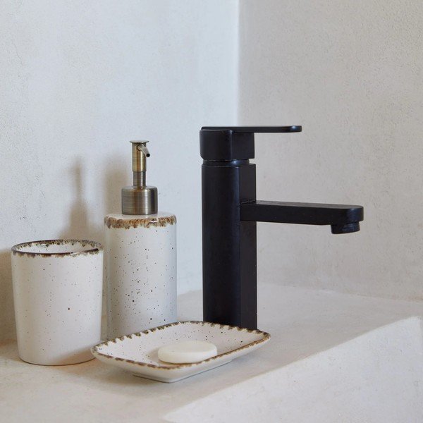 Krēmkrāsas akmensmasas trauks zobu birstei Toscana Bath – Casafina-image-1