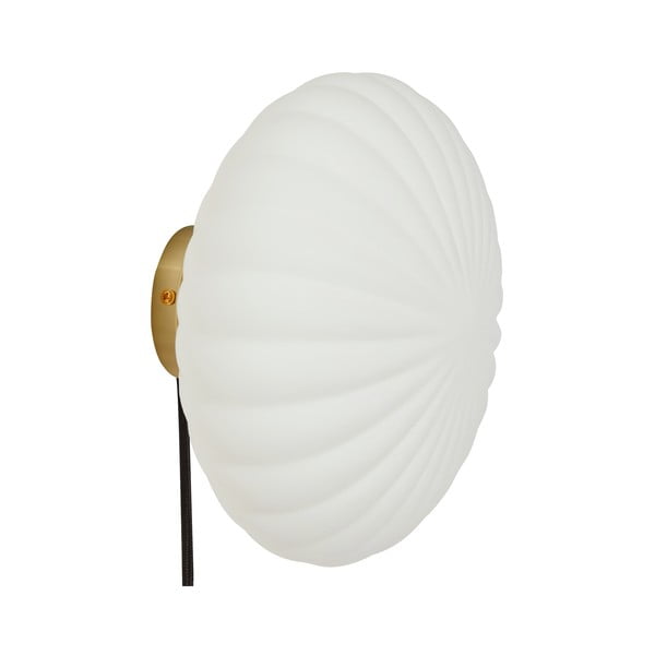 Balta sienas lampa Kumu – Hübsch-image-2