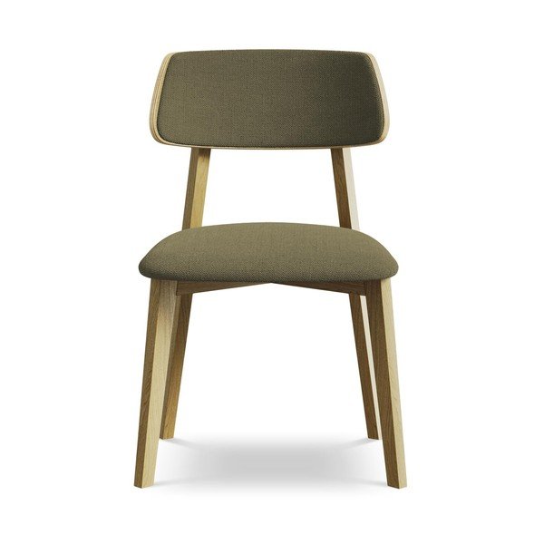 Zaļš masīvkoka pusdienu krēsls Niu – Makamii-image-1