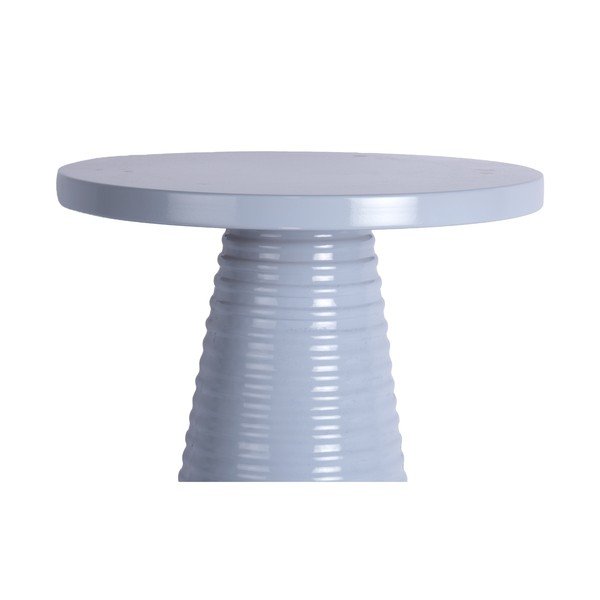 Metāla apaļš sānu galdiņš ø 40 cm Catania Ribbed – Leitmotiv-image-2