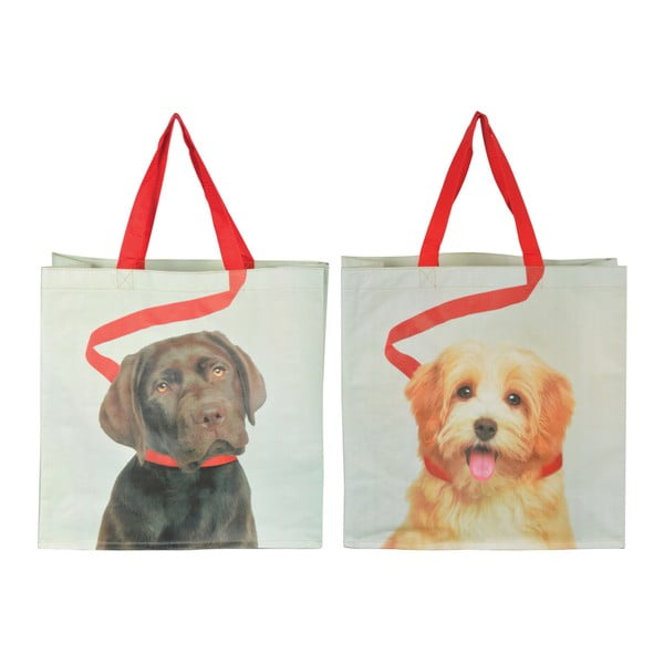 2 maisiņu komplekts Esschert Design Suņi uz pavadas