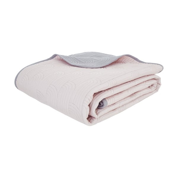 Pelēka stepēts gultas pārklājs ar ziedu motīvu Catherine Lansfield Blossom, 240 x 260 cm-image-2