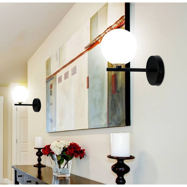 Melna sienas lampa Kama – Candellux Lighting-image-1