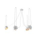 Balta griestu lampa ar 4 spuldzēm CustomForm Popo