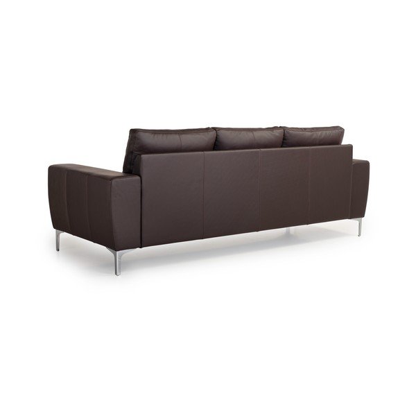 Brūns ādas dīvāns Scandic Twigo, 227 cm-image-3