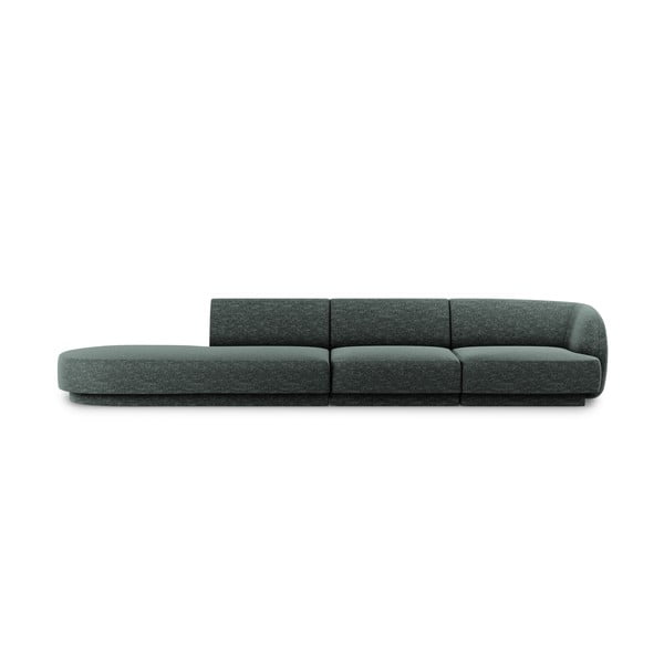 Tumši zaļš dīvāns 302 cm Miley – Micadoni Home