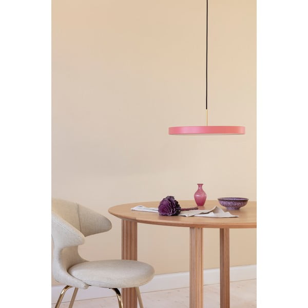 Rozā LED piekaramā lampa ar metāla abažūru ø 43 cm Asteria Medium – UMAGE-image-3