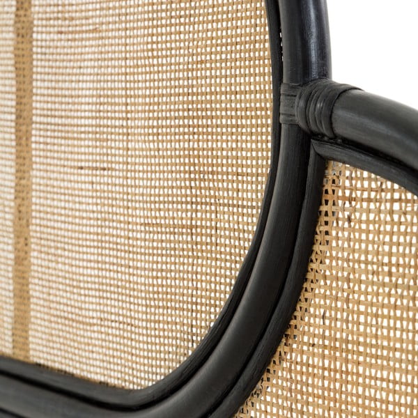 Rotangpalmas galvgalis ar melnām detaļām Kave Home Lalita, 170 x 120 cm-image-3