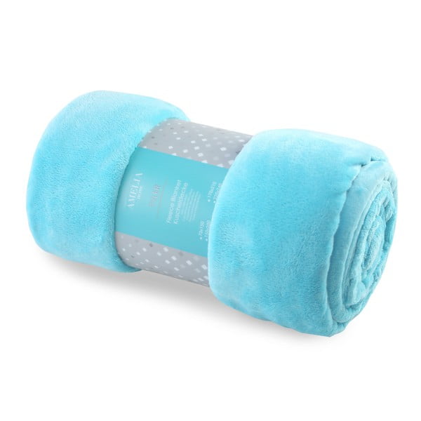 Turkīza mikrošķiedras sega AmeliaHome Tyler, 70 x 150 cm-image-2