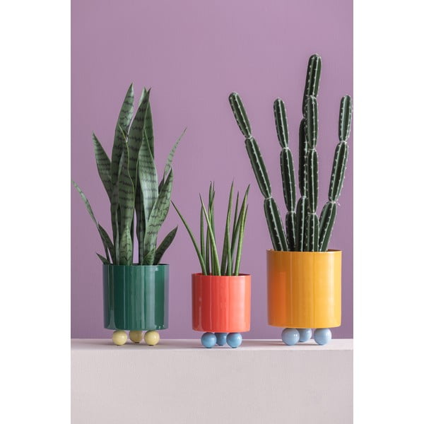 Metāla puķu poda apvalks ø 18 cm Double Funky – PT LIVING-image-1