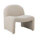 Krēmkrāsas atpūtas krēsls no buklē auduma Neel – Bloomingville