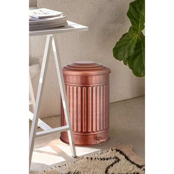 Tērauda atkritumu tvertne ar pedāli 37 l – Hermia-image-1