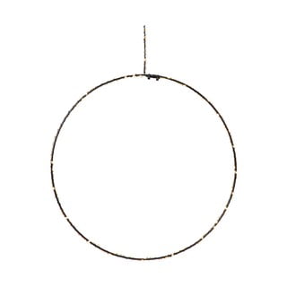 Melna Ziemassvētku piekaramā gaismas dekorācija Markslöjd Alpha Circle, augstums 30 cm