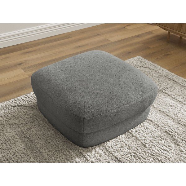 Tumši pelēks kāju soliņš no buklē auduma Leonore – Bobochic Paris-image-4