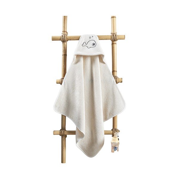 Bēšs bērnu dvielis no bambusa un kokvilnas Mila - Lydia&Co-image-2