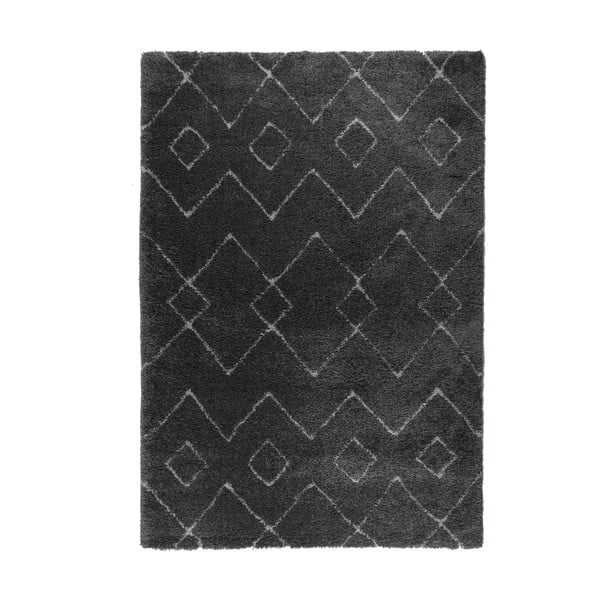 Tumši pelēks paklājs Flair Rugs Imari, 80 x 150 cm