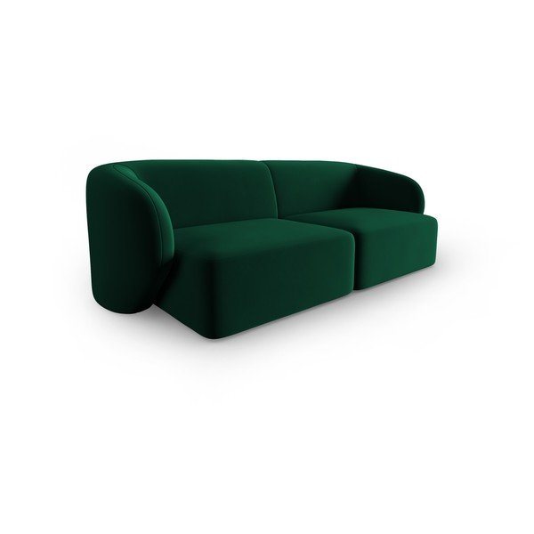 Zaļš samta dīvāns 188 cm Paolo – Milo Casa-image-2