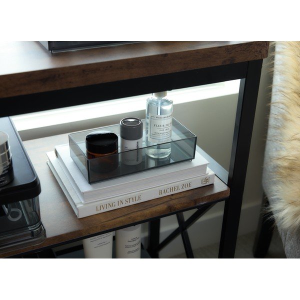 Matēts melns vannas istabas organizators kosmētikai no pārstrādātas plastmasas – iDesign-image-3