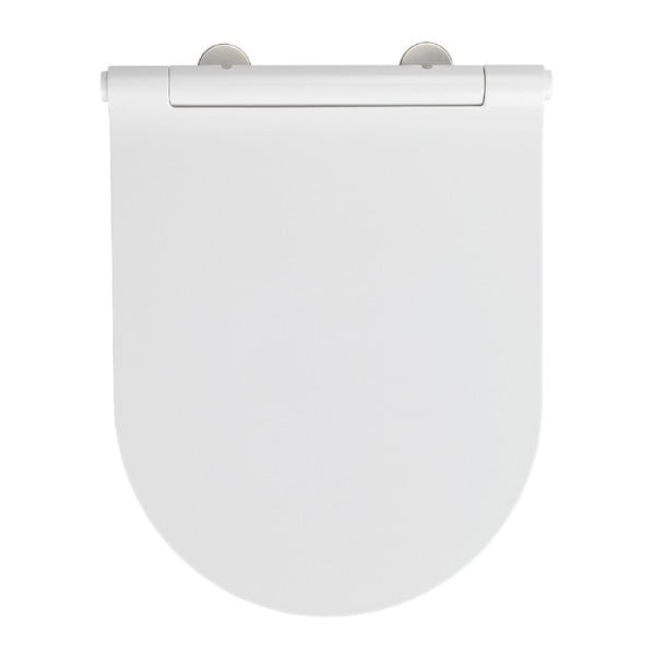 Balts tualetes poda sēdeklis Wenko Nuoro White, 45,2 x 36,2 cm