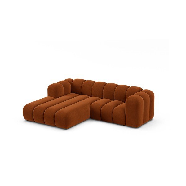 Oranžs stūra dīvāns (ar kreiso stūri) Lupine – Micadoni Home-image-1