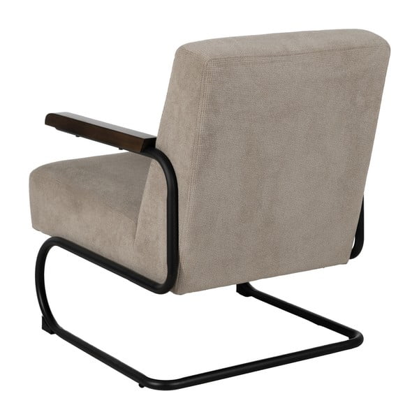 Pelēkbrūns atpūtas krēsls no šenila auduma Industra – Ixia-image-3