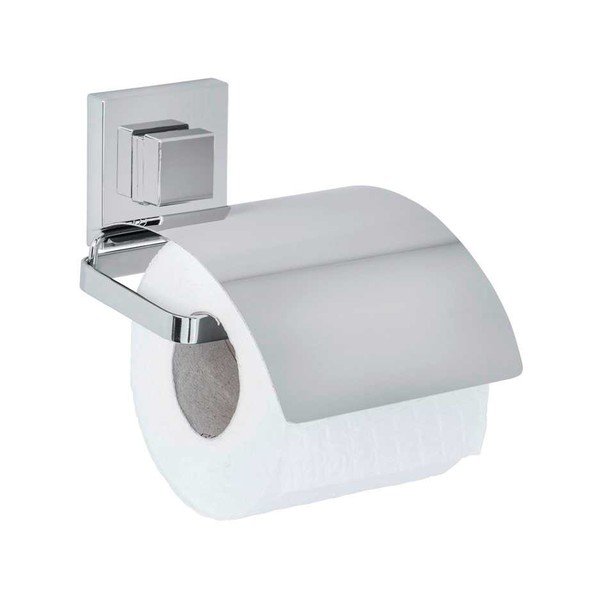 Spīdīgas sudraba krāsas plastmasas pašlīmējošs vannas istabas piederumu komplekts Quadro – Wenko-image-4