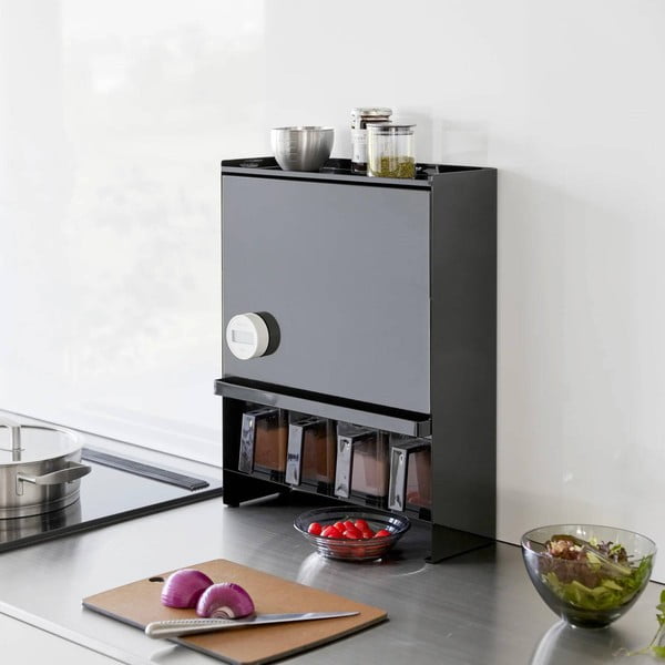 Metāla garšvielu organizators Tower – YAMAZAKI-image-3