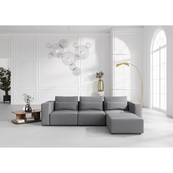 Pelēks modulārais dīvāns (ar maināmu stūri) Riposo Ottimo – Sit Sit-image-1