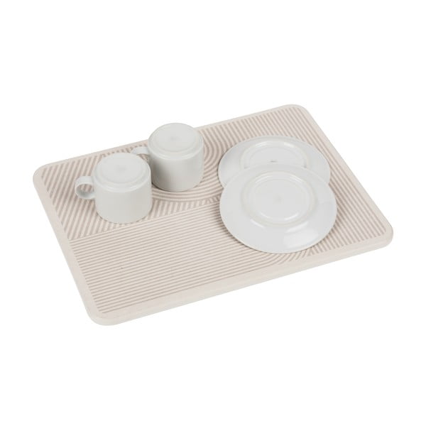 Bēšs diatomīta trauku žāvēšanas paliktnis 40x30 cm Damon – Wenko