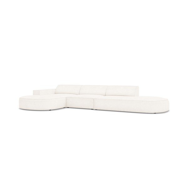Bēšs stūra dīvāns no buklē auduma (kreisais stūris) Jodie – Micadoni Home-image-4
