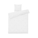 Balta vienguļamā gultas veļa no kokvilnas perkala 140x200 cm Daisy – JUNA