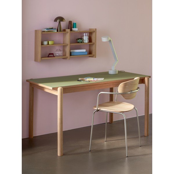 Dabīga toņa daudzlīmeņu sienas plaukts ar ozolkoka imitāciju 85 cm Kant – Hübsch-image-2
