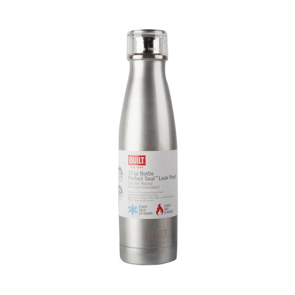 Pelēka nerūsējošā tērauda termo pudele Creative Tops Built, 483 ml-image-1