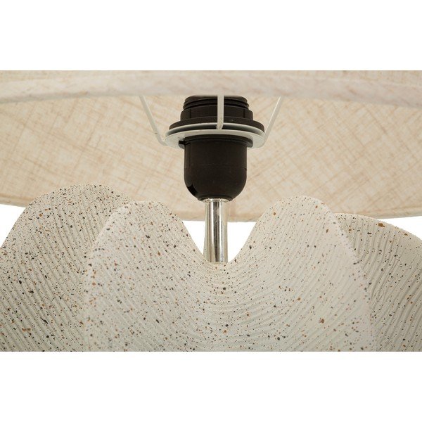 Krēmkrāsas galda lampa ar auduma abažūru (augstums 63 cm) Ester – Mauro Ferretti-image-2