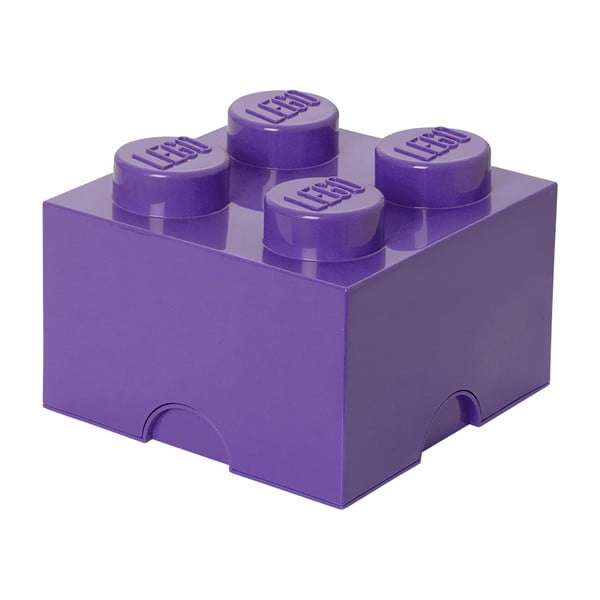 Violeta LEGO® kvadrātveida glabāšanas kaste