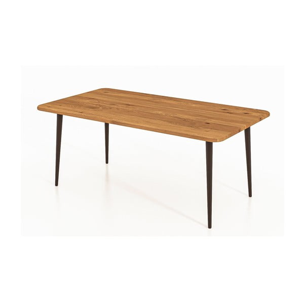 Dabīga toņa ozolkoka žurnālgaldiņš 60x110 cm Kula – The Beds-image-3