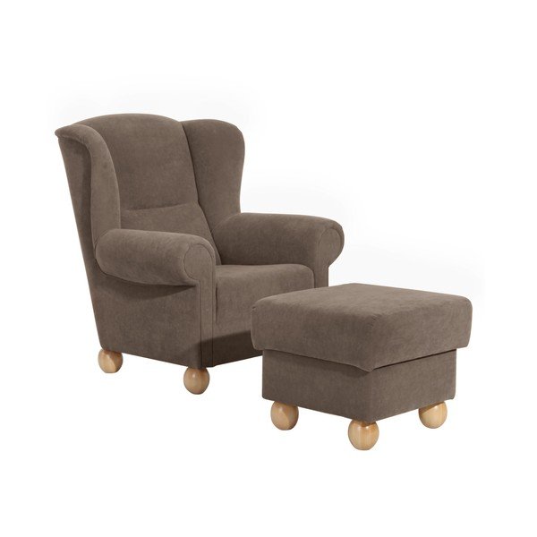 Brūns Max Winzer Monarch Velor otomāns-image-1