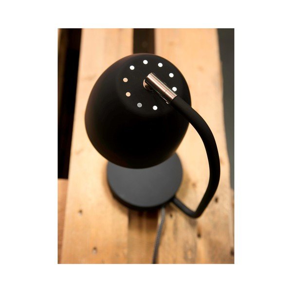Melna galda lampa ar metāla abažūru (augstums 28 cm) Newport – it's about RoMi-image-3