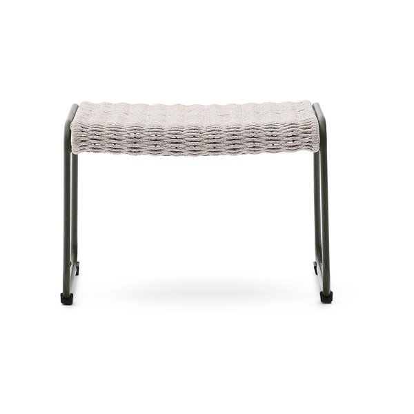 Dūmakaini zaļš dārza kāju soliņš Maurina – Kave Home-image-2