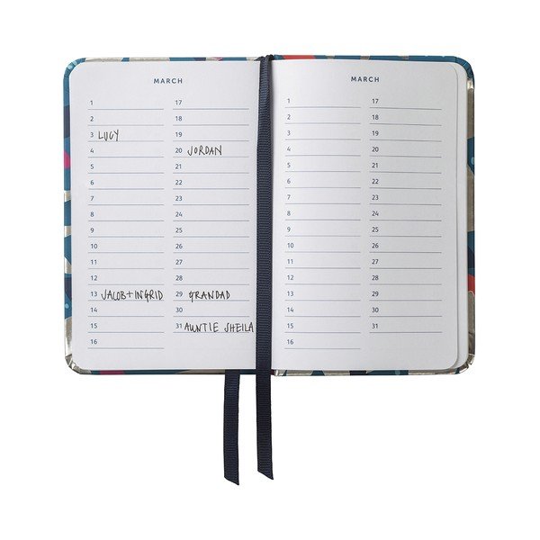 Piezīmju grāmatiņa adresēm un dzimšanas dienām Busy B Floral-image-3