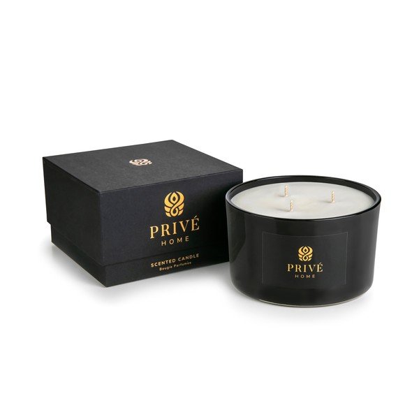 Aromātiskā svece Privé Home Oud & Bergamote, degšanas laiks 45 h-image-2