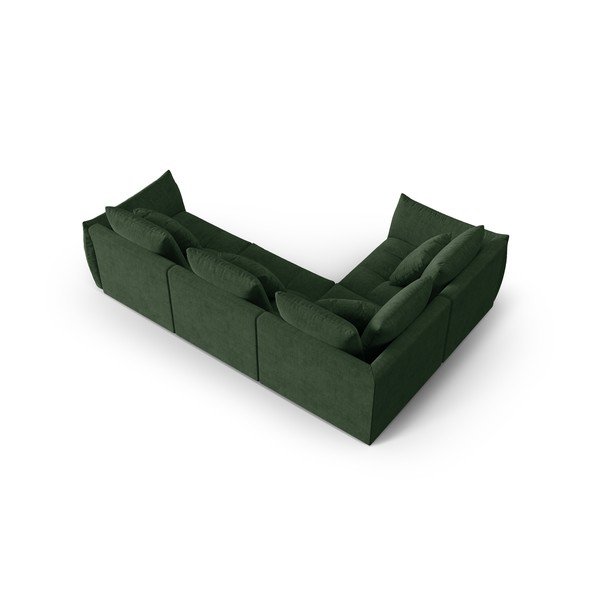 Tumši zaļš stūra dīvāns (ar kreiso stūri/L veida) Bloom – Micadoni Home-image-3