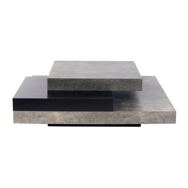 Žurnālgaldiņš ar melnām un betona detaļām TemaHome Slate
