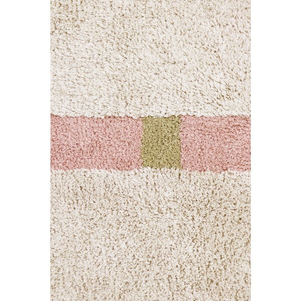 Rozā/krēmkrāsas mazgājams/ar rokām darināts kokvilnas paklājs 200x300 cm Lanes Vintage Nude – Lorena Canals-image-4