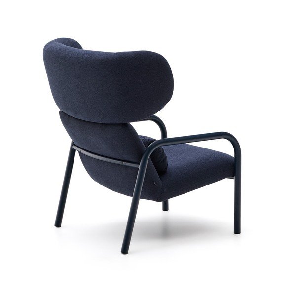 Tumši zils atpūtas krēsls Inari – Kave Home-image-4