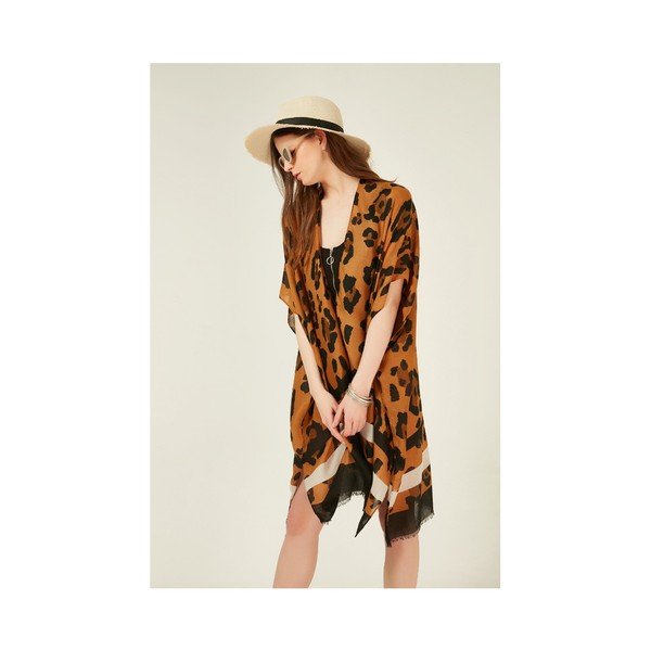 Alexander McKensey Leopard peldkostīmu pārklājs sievietēm-image-1